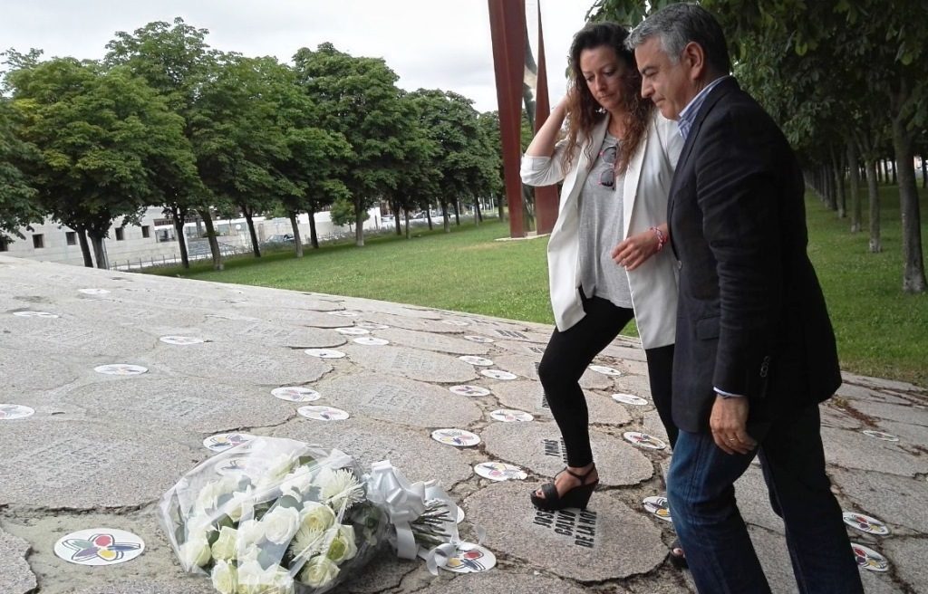 Momento de la ofrenda floral