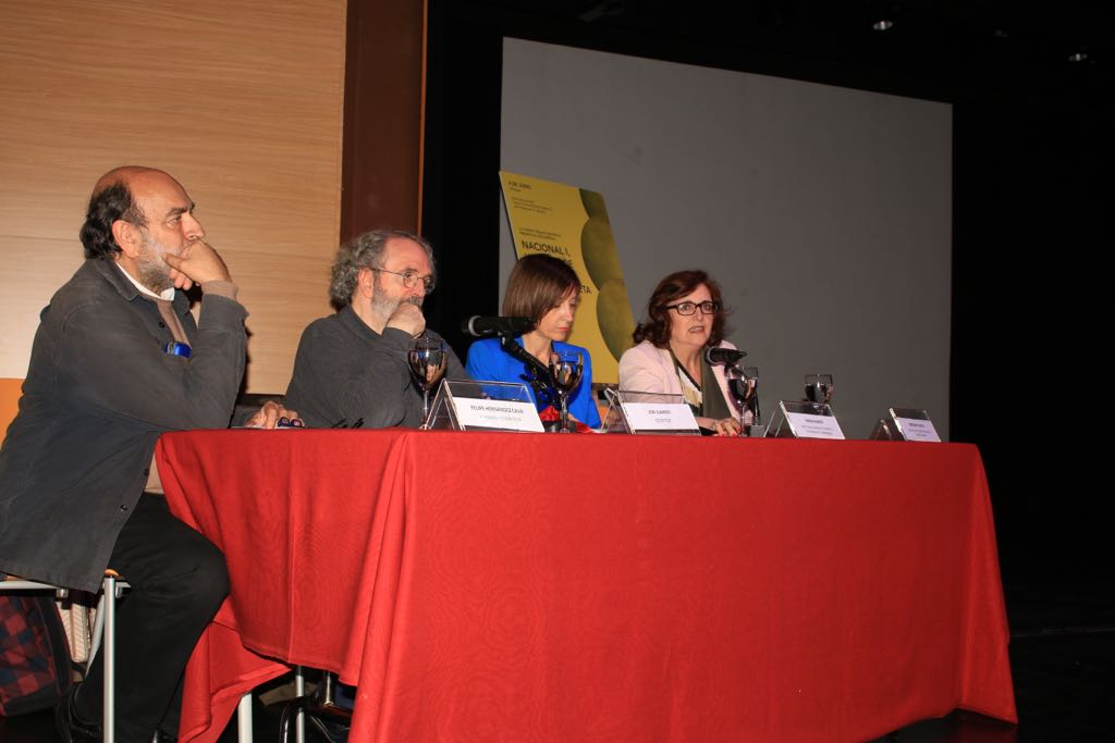 Felipe Hernández Cava, Jon Juaristi, Sonia Ramos y Cristina Cuesta durante el evento.