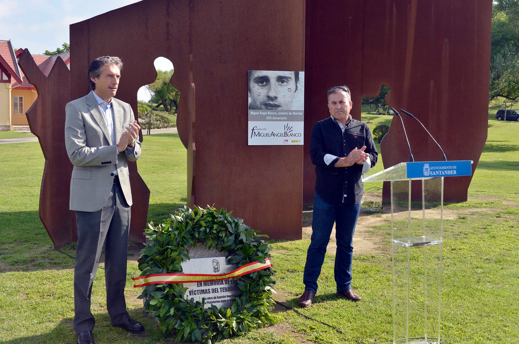 Acto homenaje a Miguel Ángel Blanco en el XVII Aniversario en Santander.