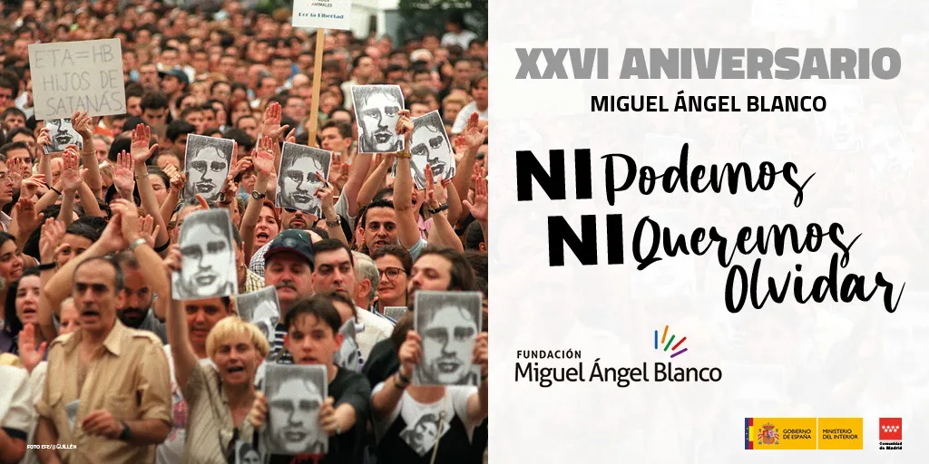 Cartel XXVI Aniversario Miguel Ángel Blanco